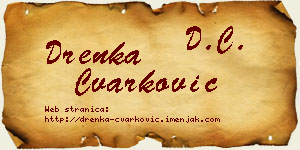 Drenka Čvarković vizit kartica